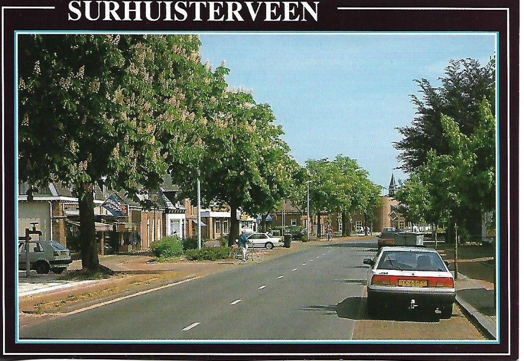 Surhuisterveen- -Dorpsgezicht., Verzamelen, Ansichtkaarten | Nederland, Verzenden, 1980 tot heden, Ongelopen, Friesland