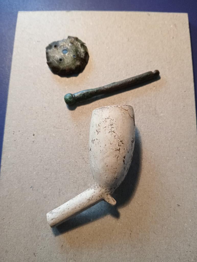18eeuwse Pijpenkop met Reutelaar en windvanger, Ophalen of Verzenden