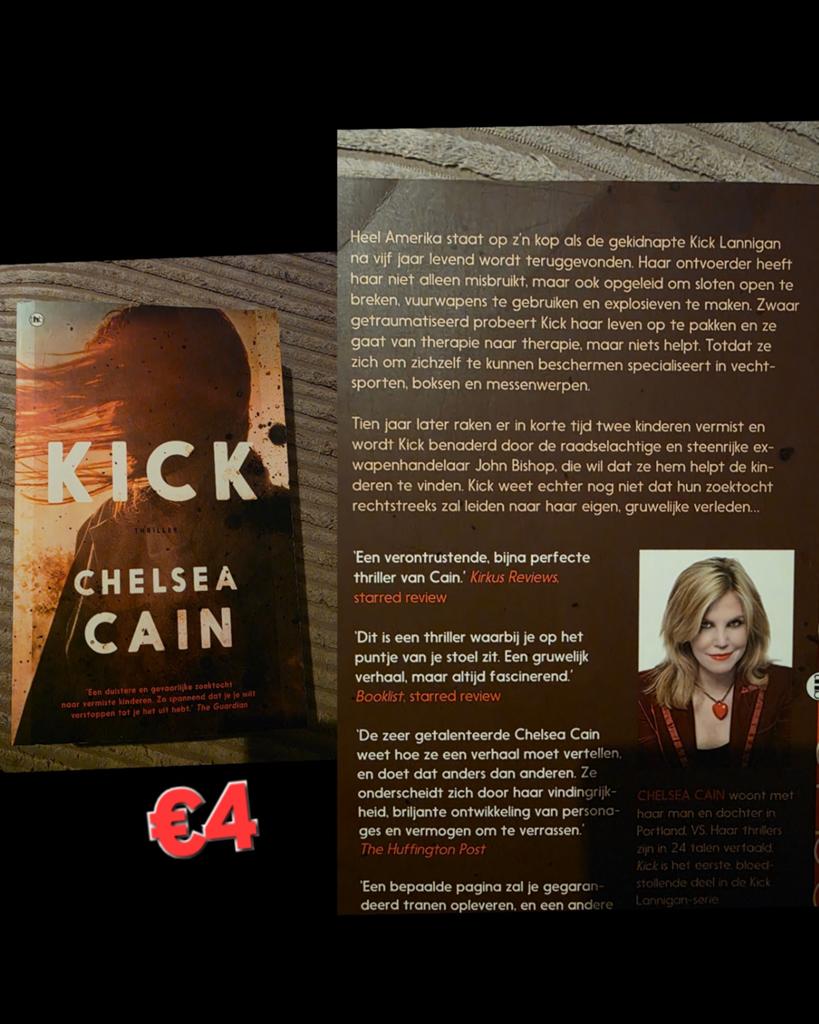 Chelsea Cain Kick, Boeken, Ophalen of Verzenden, Zo goed als nieuw
