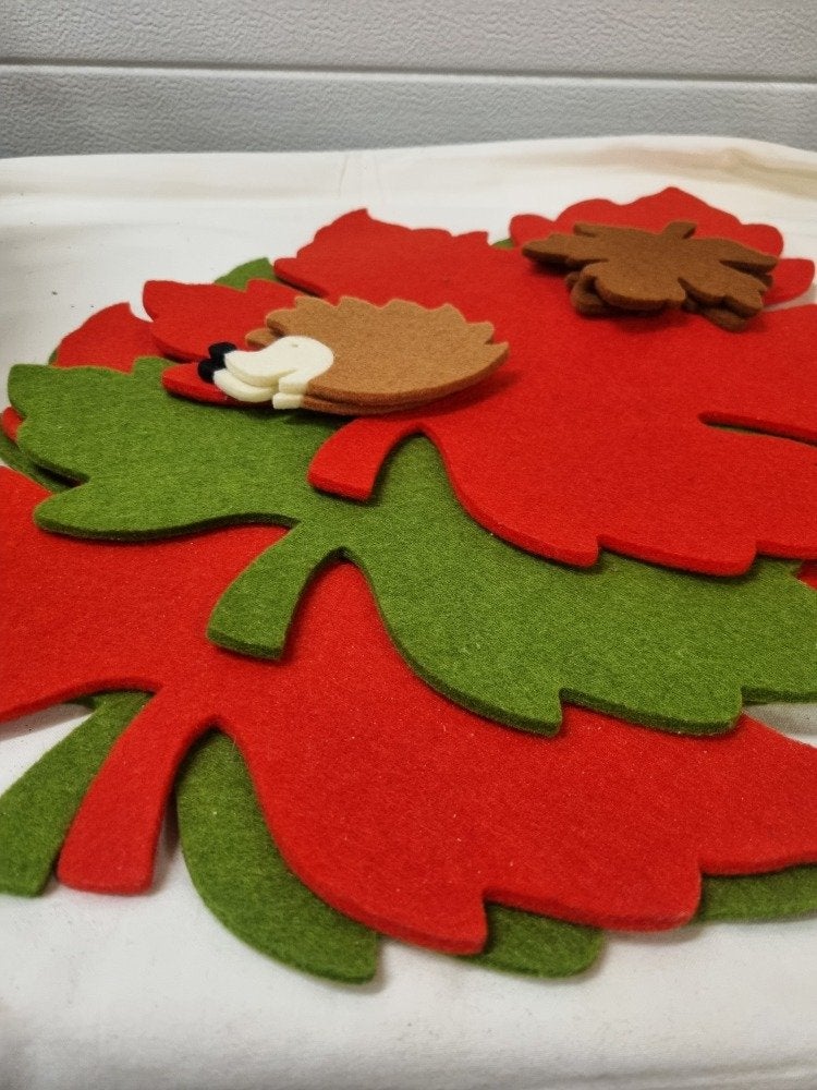 placemats en glas onderzetters filt herfstbladeren, Ophalen of Verzenden, 'T Olde Gre-j, Info@toldegrej.nl, Endepoelstraat 20f Didam