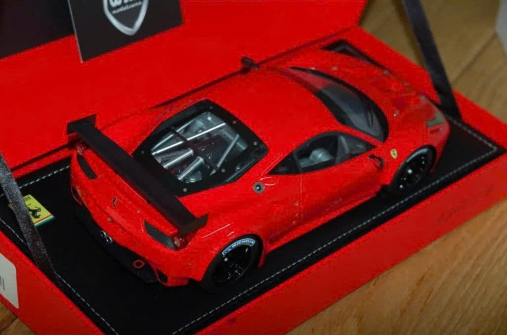 1:18 FERRARI 458 GT2 scuderia red BBR ltd 60 in box WRH, Verzenden, Zo goed als nieuw, Auto, Overige merken