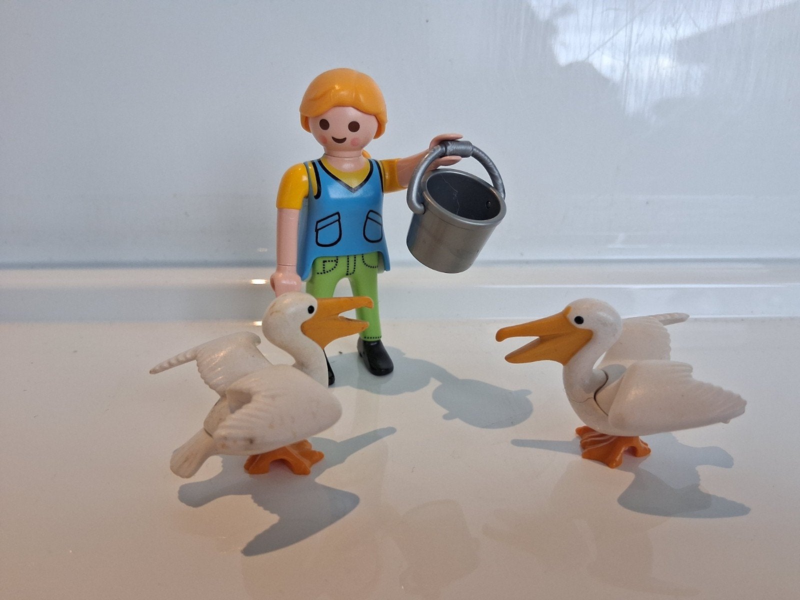 Playmobil figuur met pelikanen en emmer, Ophalen, Gebruikt, Jongen of Meisje