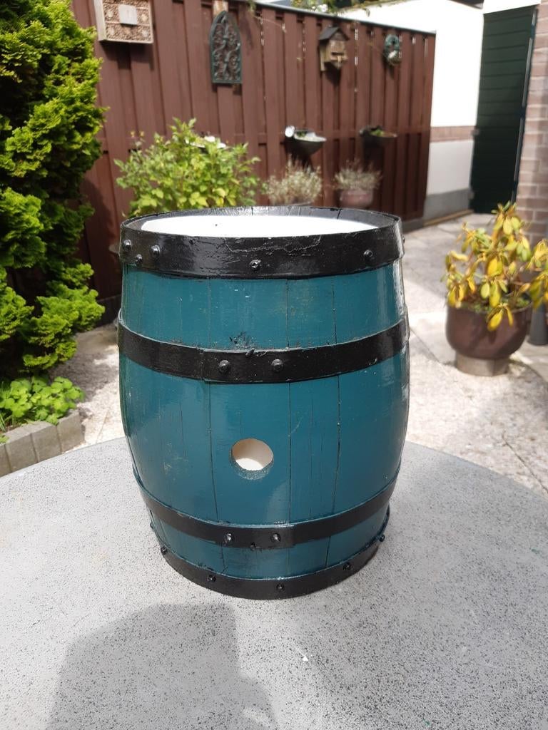 Sierton met duigen., Ophalen, Rond, Kunststof, Minder dan 30 cm