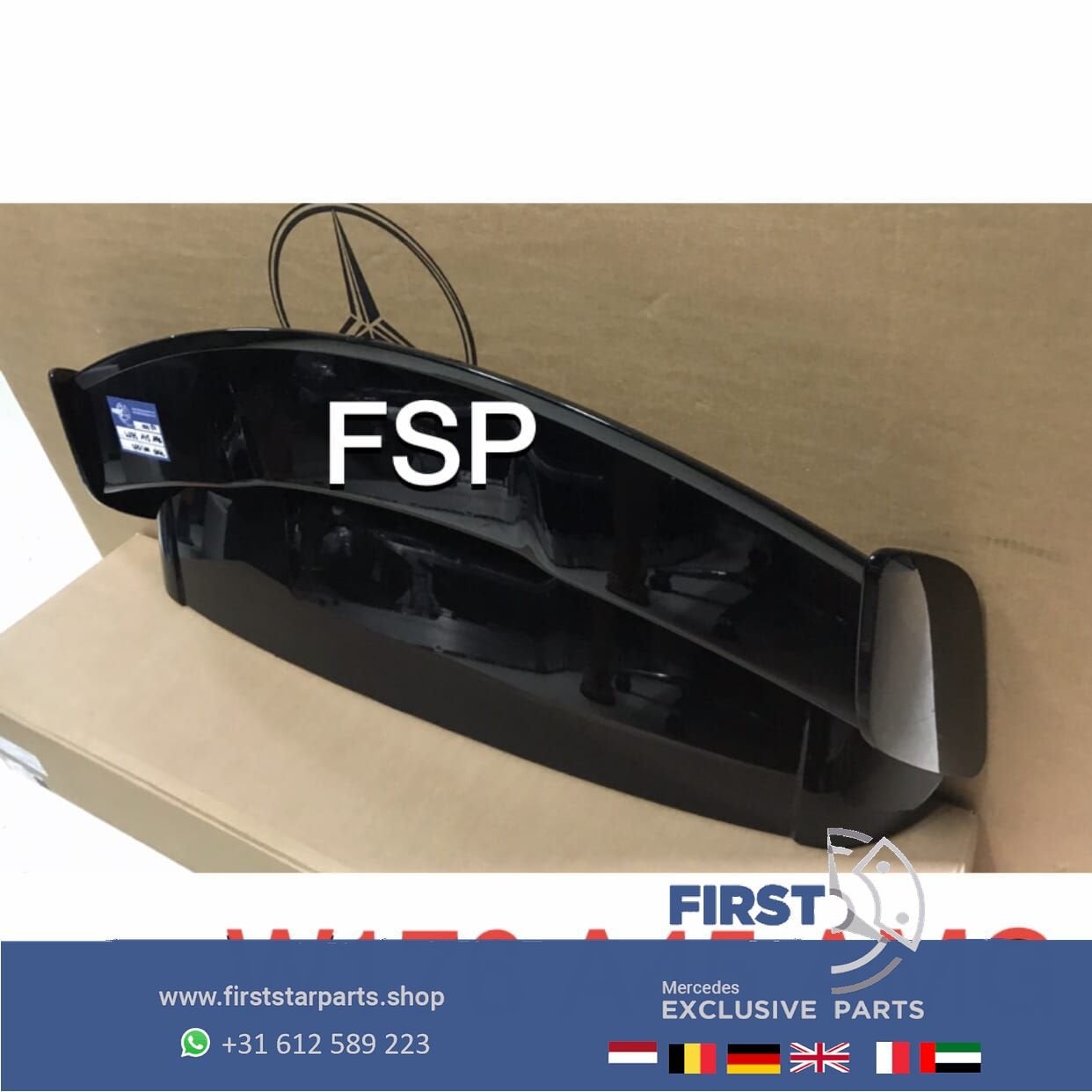 ZWARTE W176 A45 AMG DAK SPOILER Mercedes A Klasse VLEUGEL zw, Gebruikt, Ophalen of Verzenden, Achter, -