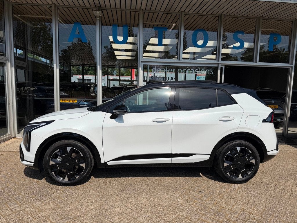Kia Sportage 1.6 T-GDi Hybrid GT-Line PREMIUM 240PK , PANORA, Auto's, Kia, Gebruikt, Zwart, 4 cilinders, Wit