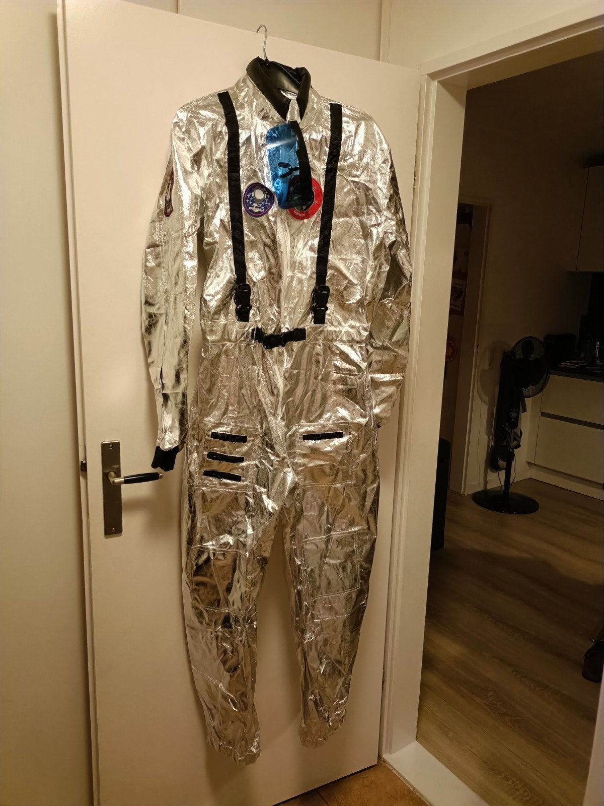 verkleedkleding/ carnavals kleding astronaut xxl, Carnaval, Nieuw, Overige maten, Ophalen of Verzenden