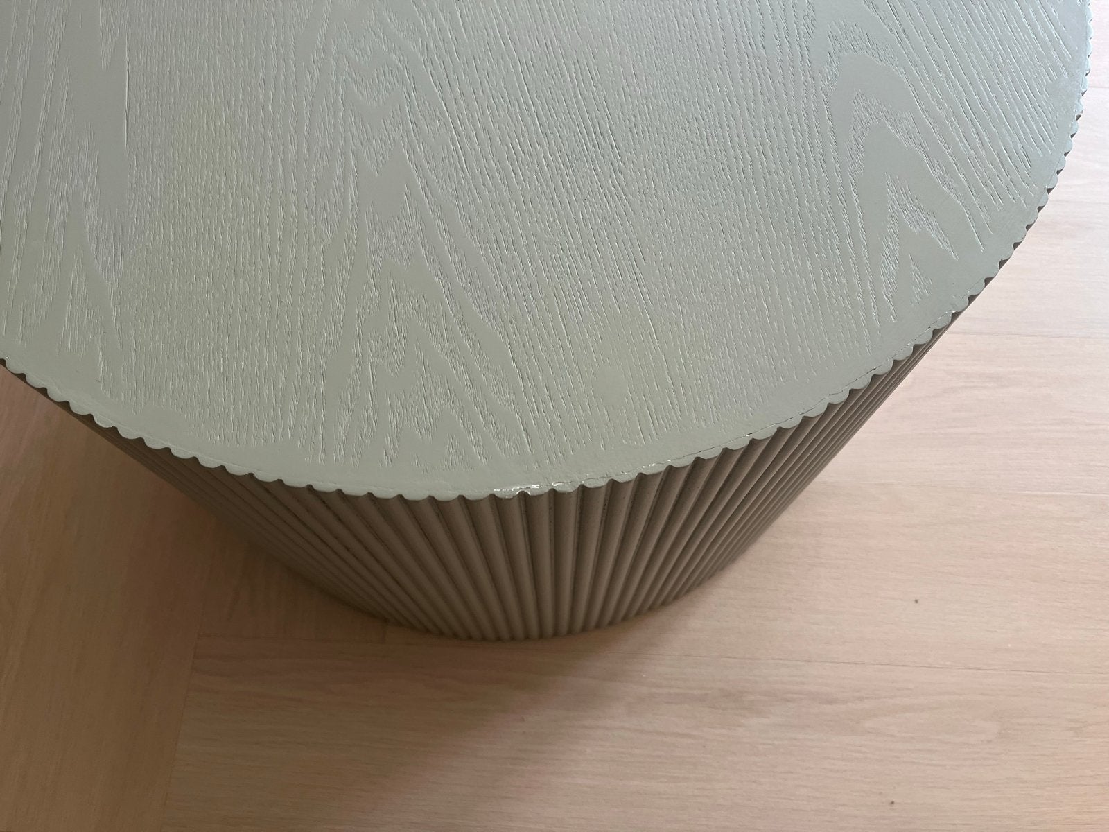 Wood Sanne bijzettafel rond antiek, Ophalen, Minder dan 45 cm, Rond, 55 tot 75 cm