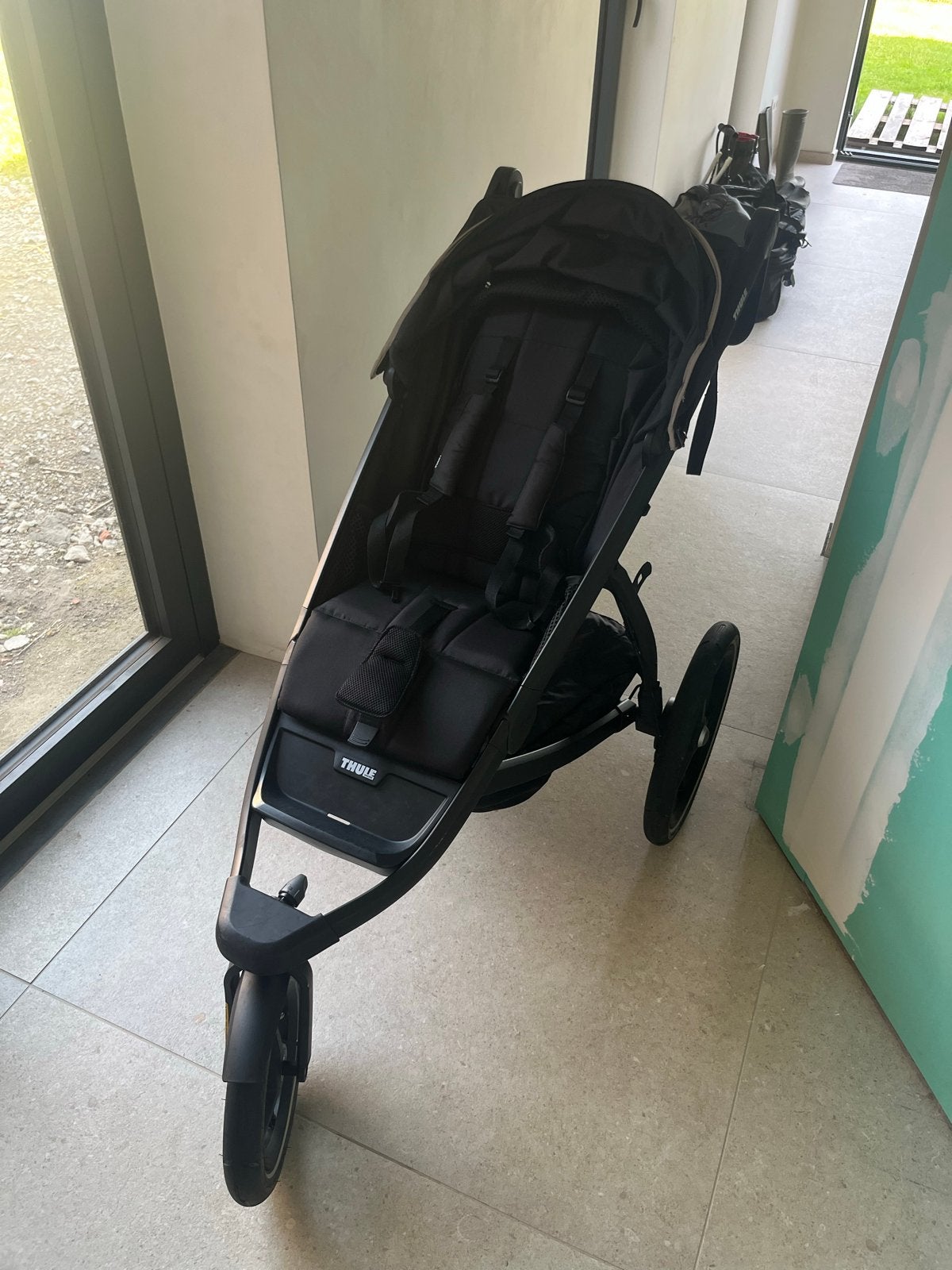 Thule Urban Glide 2 met regenhoes, Gebruikt, Verstelbare duwstang, Ophalen, Kinderwagen