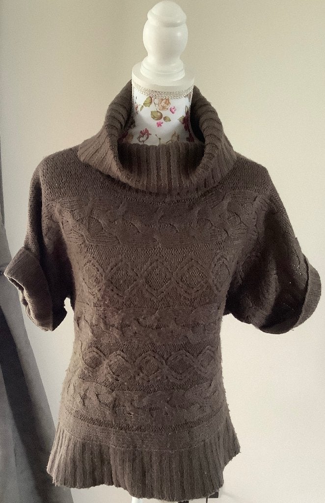Bruine coltrui korte mouw merk yes or no maat xl 100% acryl, Kleding | Dames, Bruin, Maat 46/48 (XL) of groter, Ophalen of Verzenden