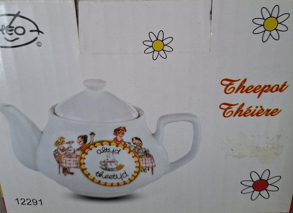 Theepot, mok en eierdopjes theo style blond amsterdam, Huis en Inrichting, Ophalen, Blond Amsterdam, Overige typen, Nieuw