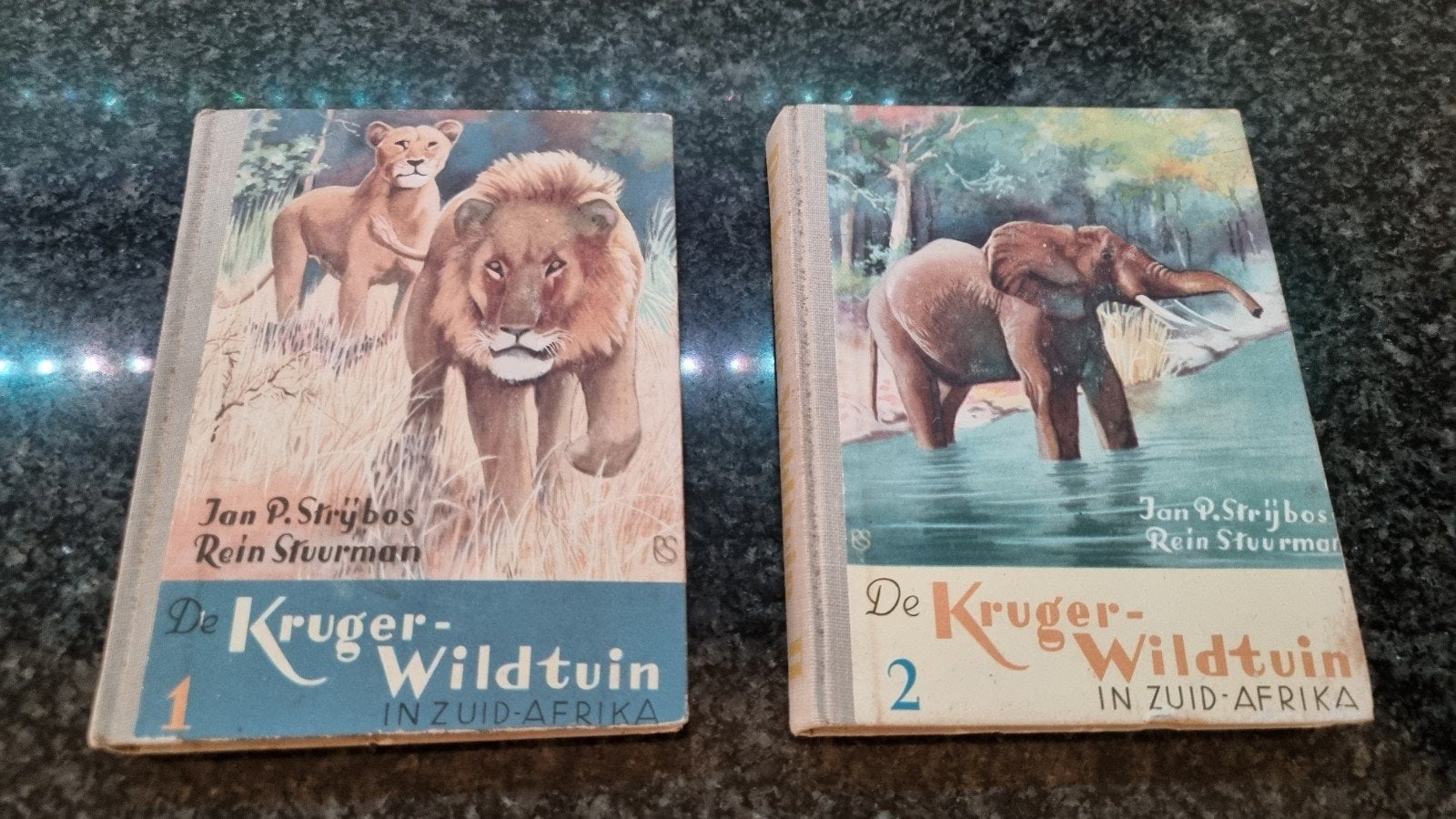 De kruger wildtuin in Zuid-Afrika  2 delen, Boeken, Prentenboeken en Plaatjesalbums, Ophalen, Gelezen
