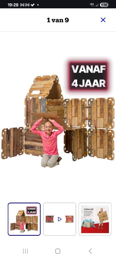 Fantasy Fort 16 stuks, Kinderen en Baby's, Ophalen, Gebruikt