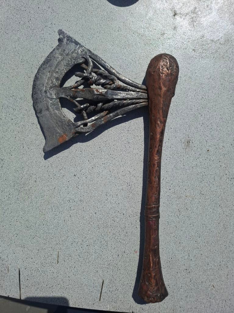 Songye ceremoniële bijl (Kilonda) – Congo, Ophalen of Verzenden