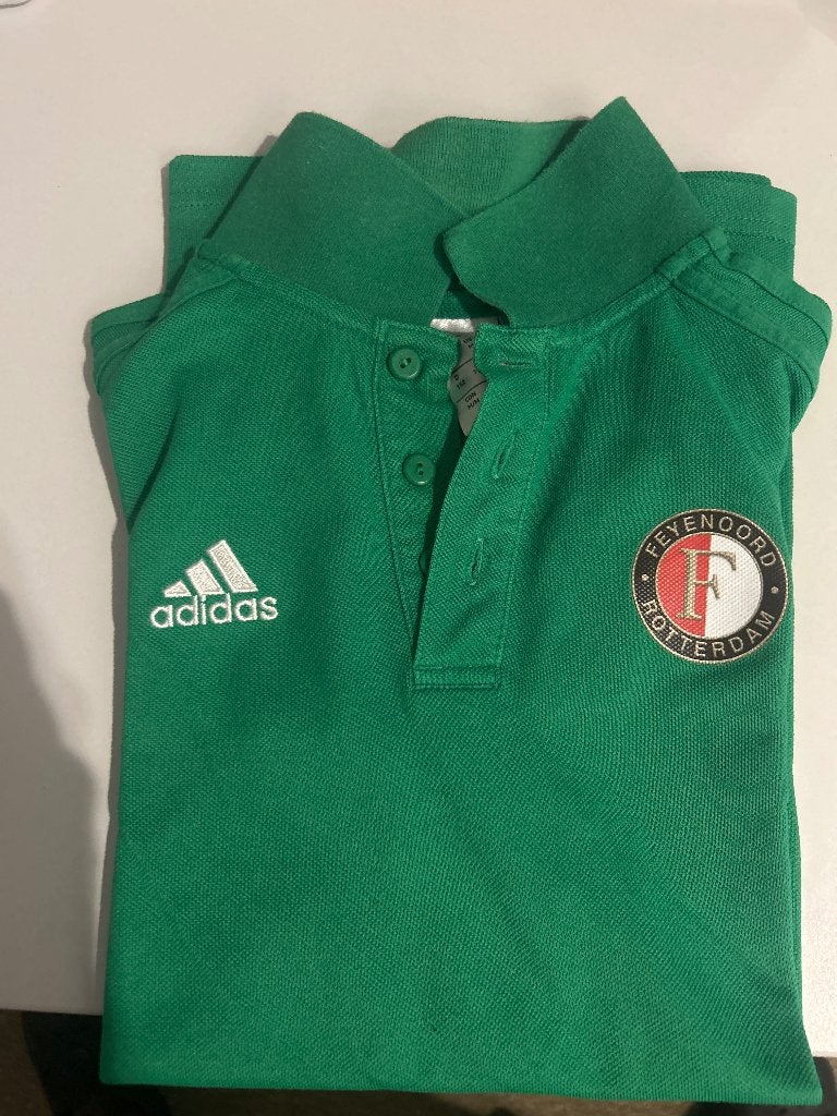 Feyenoord polo mt 152, Ophalen, Adidas, Zo goed als nieuw, Shirt of Longsleeve