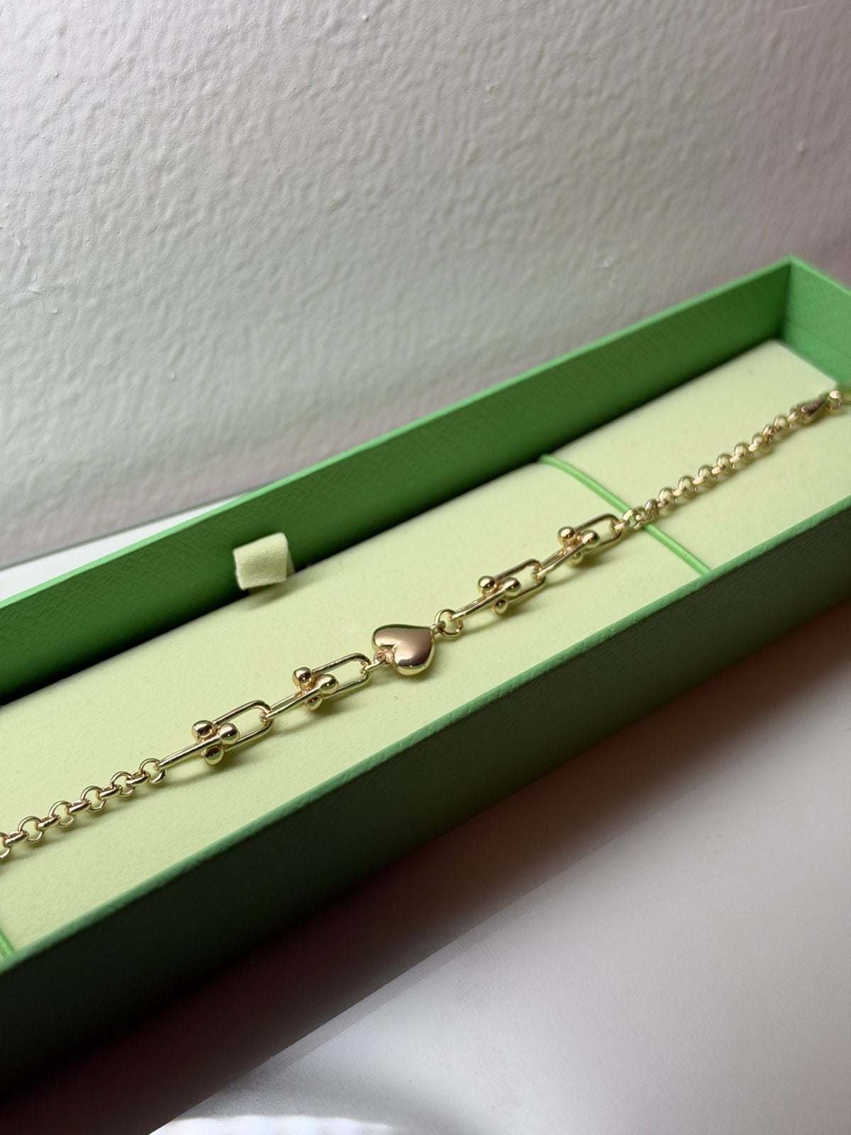925 Zilveren Armband met 18k Goudskleur - Nieuw, Verzenden, Nieuw, Goud, Zilver