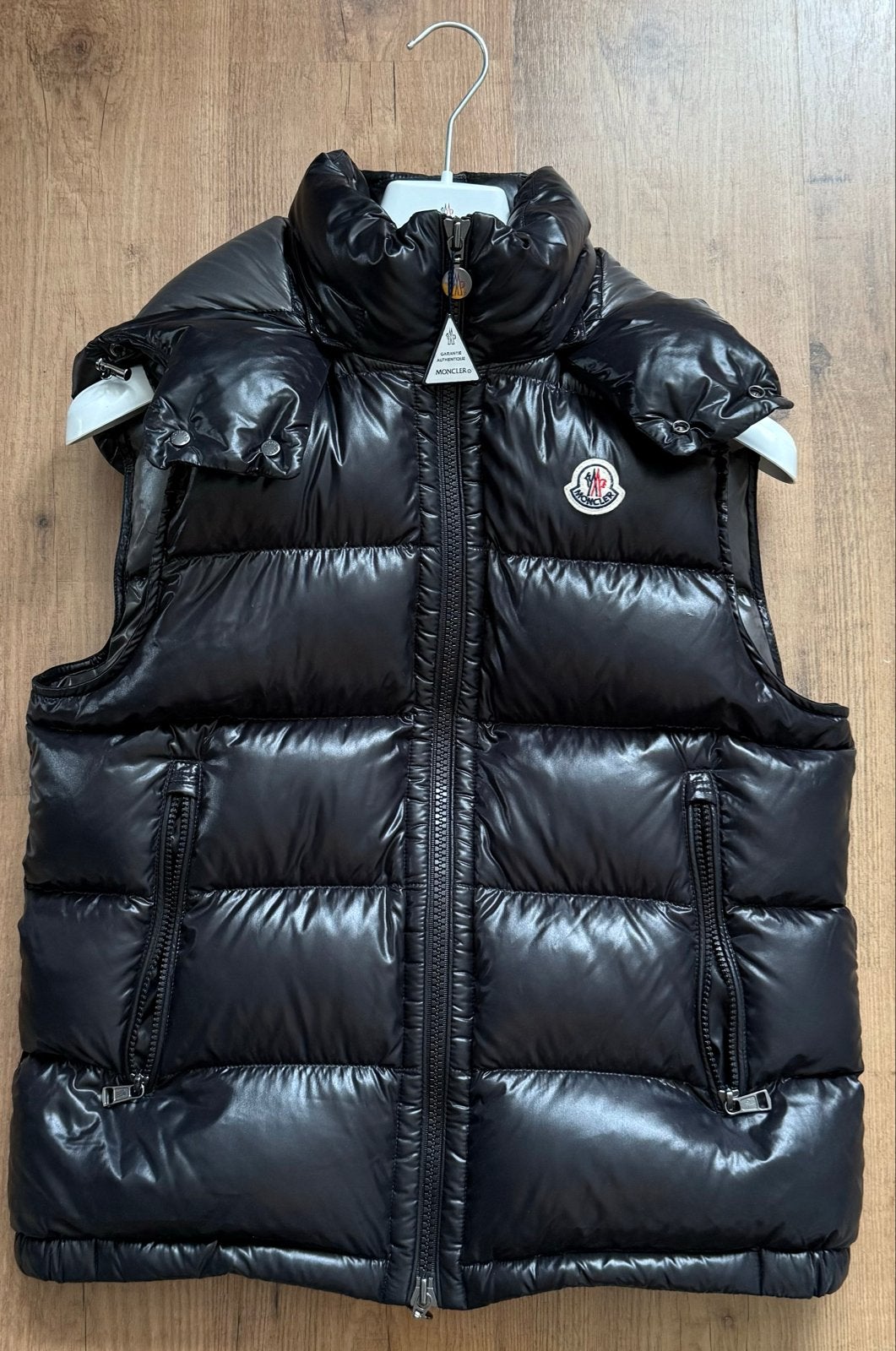 Moncler Bodywarmer Puffer Zwart (official Moncler Website), Verzenden, Zo goed als nieuw, Zwart