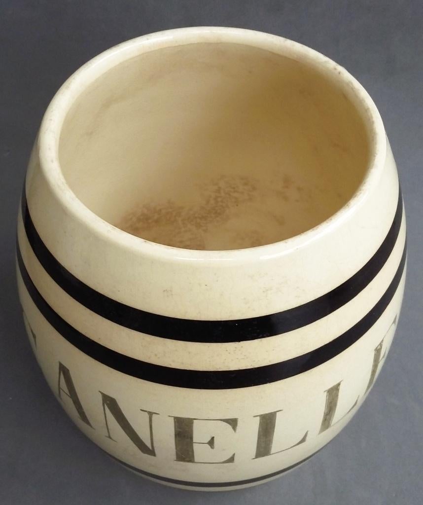 Om 1910 Voorraadpot Voorraad Pot Keuken Winkel Kruidenier, Antiek en Kunst, Ophalen of Verzenden