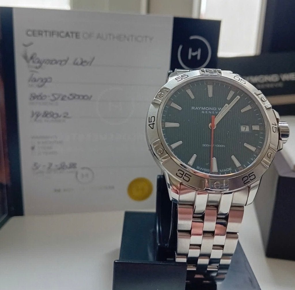 Originele Raymond Weil in Nieuwstaat, Overige merken, Staal, Staal, Polshorloge