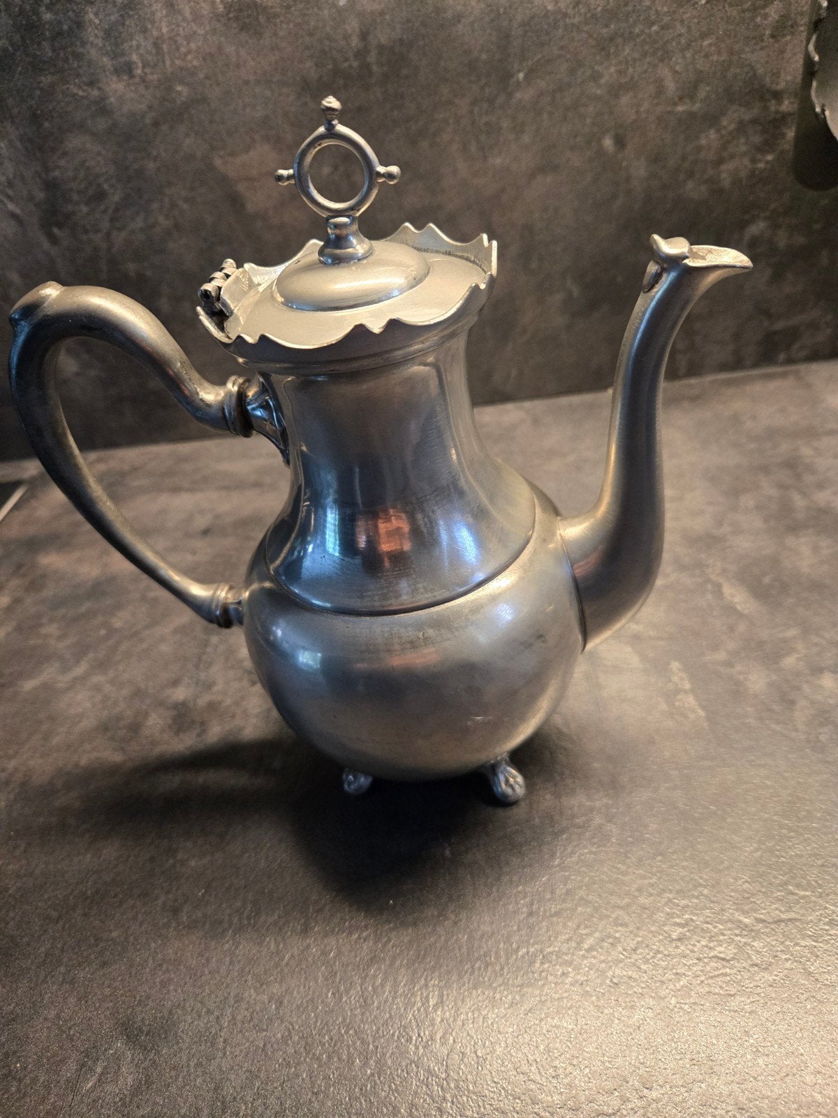 Theepot Daalderop, rond 1900, Antiek en Kunst, Antiek | Tin, Ophalen of Verzenden