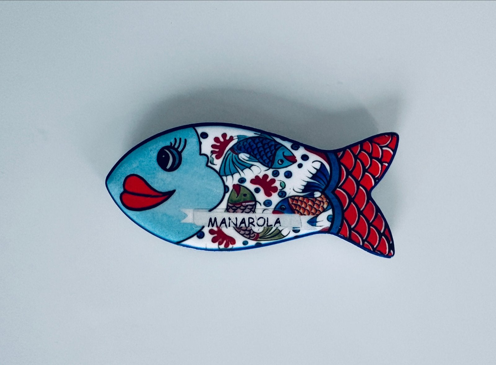 Decoratieve keramische vis magneet - Manarola souvenir, Huis en Inrichting, Ophalen, Meerkleurig, Nieuw, Mediterraans