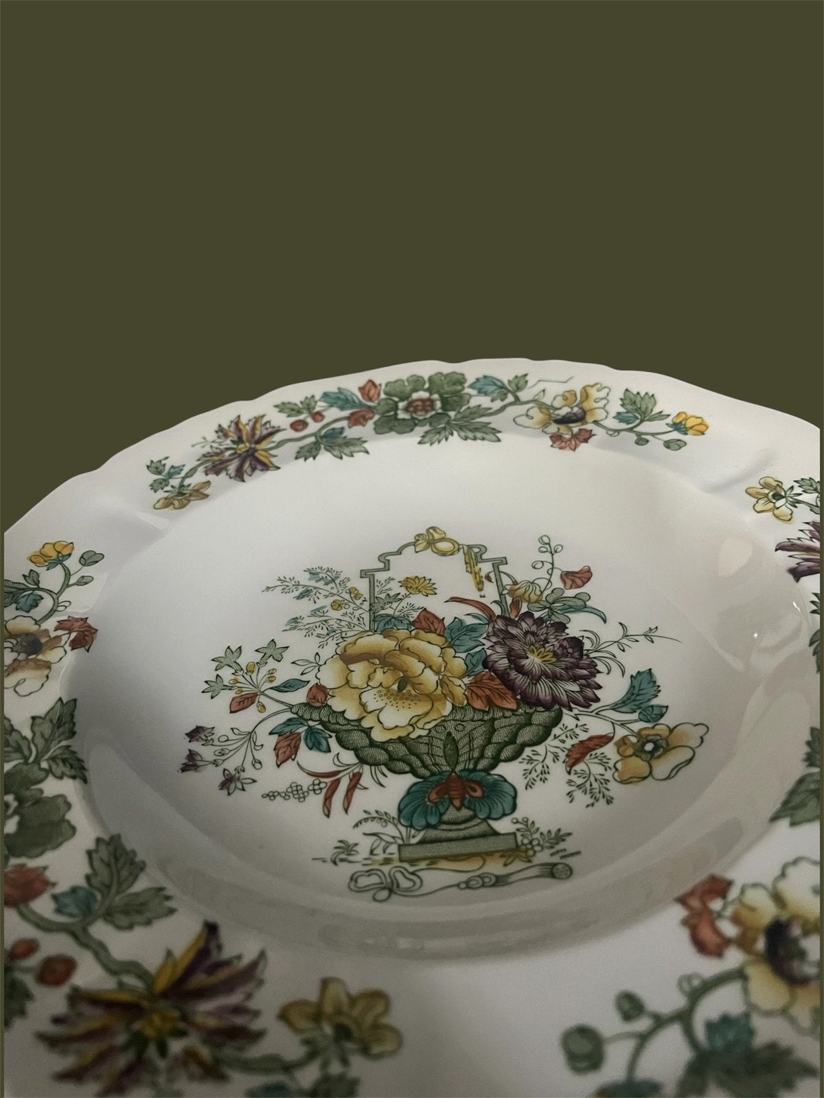 Soepbord diep bord Mason’s ironstone England fruitbasket, Verzenden
