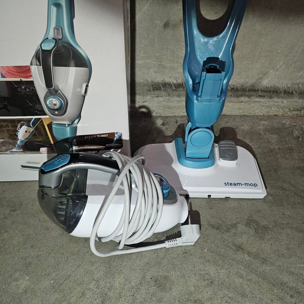 Black+Decker Steam-mop + SteaMitt 11-in-1 Stoomreiniger, Ophalen of Verzenden, Zo goed als nieuw, Stoomreiniger