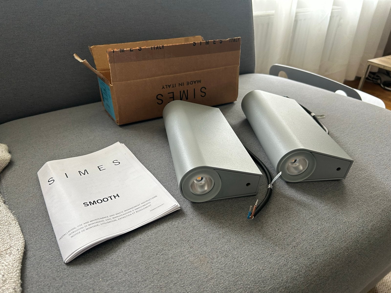 2x SIMES Smooth buitenverlichting -, Tuin en Terras, Buitenverlichting, Nieuw, Ophalen of Verzenden