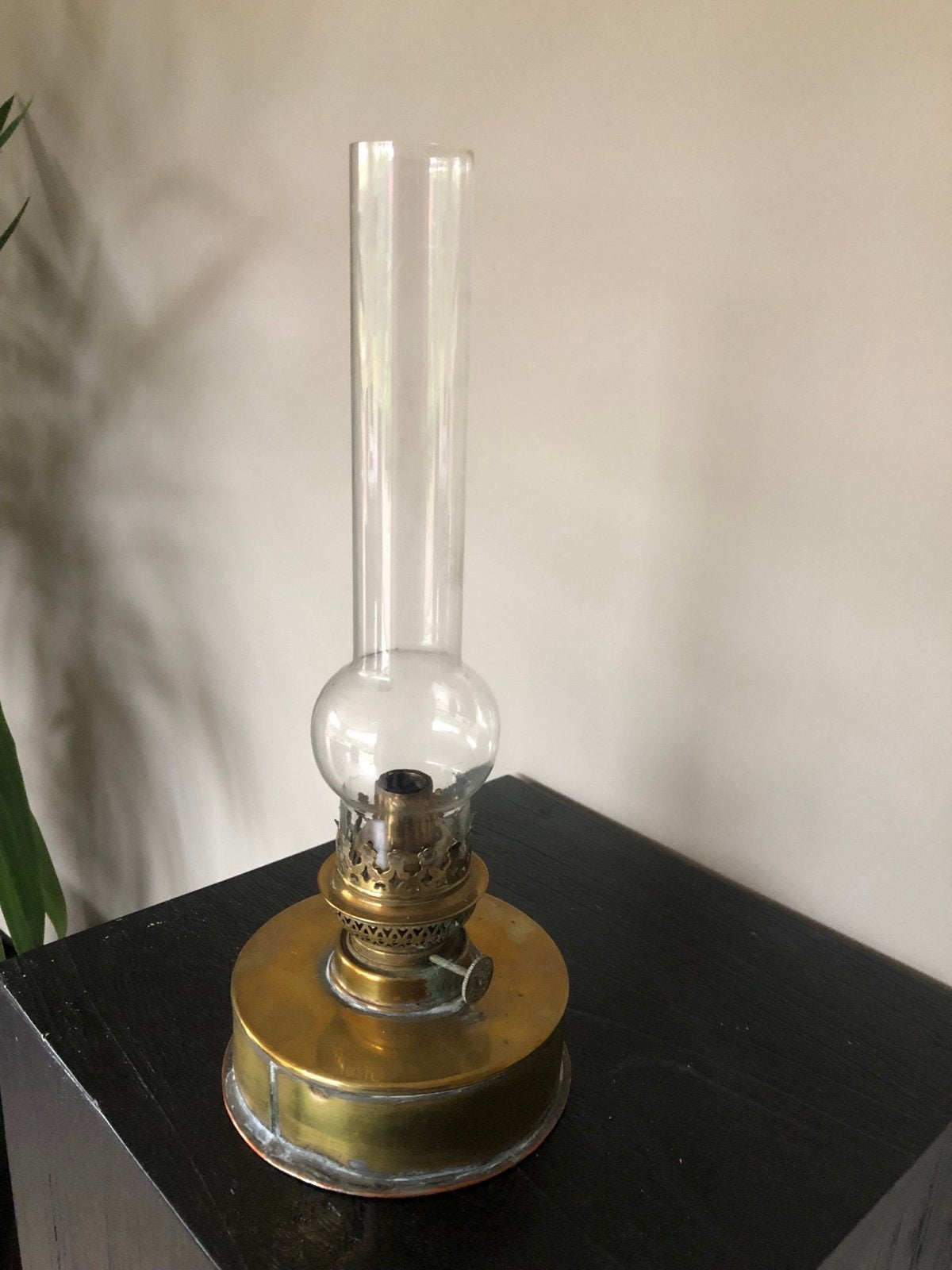 Antieke Messing Olielamp - Klassieke Verlichting, Ophalen