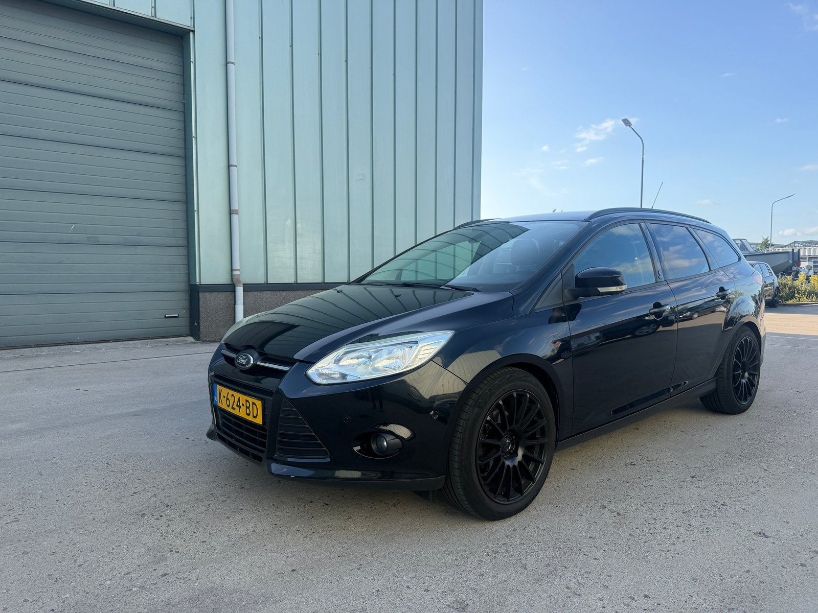 Ford Focus 1.0 Ecoboost 74KW Wagon 2013 Zwart rijdt super, Auto's, Stof, Zwart, 100 pk, Zwart