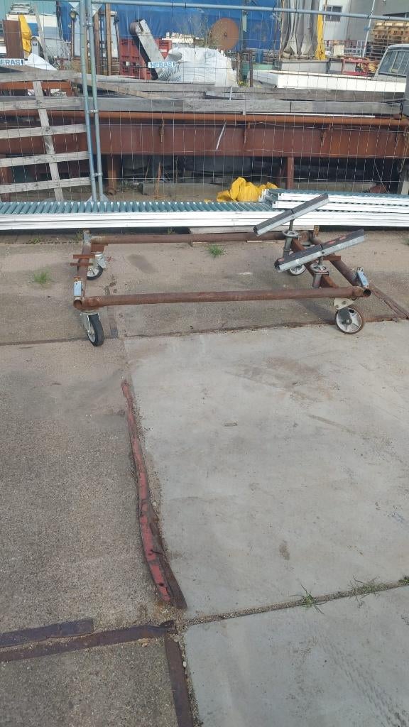 Te koop bootkar botenbok met verstelbare steunen zwenkwielen, Watersport en Boten, Ophalen