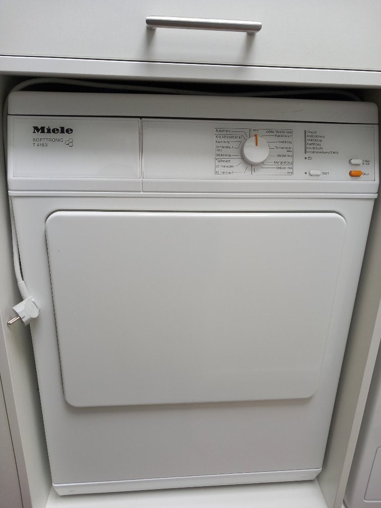 Miele wasdroger, Witgoed en Apparatuur, Wasdrogers, Ophalen, 6 tot 8 kg, Gebruikt, Luchtafvoer