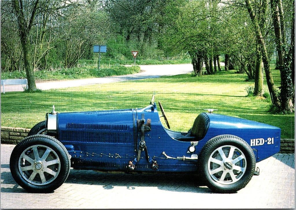 Bugatti Type 35 B - Fotokaart, Verzenden, Zo goed als nieuw, Auto's