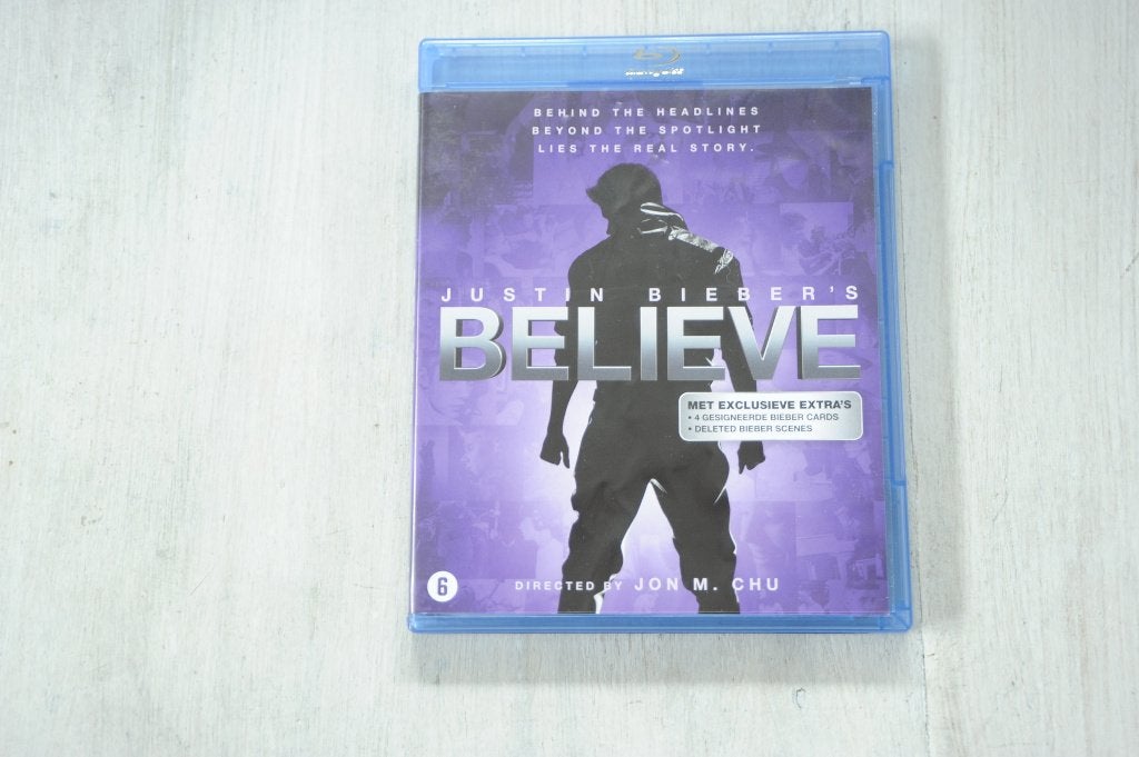 JUSTIN BIEBER == Believe ( blu ray ) met heel veel bonus, Verzenden, Zo goed als nieuw
