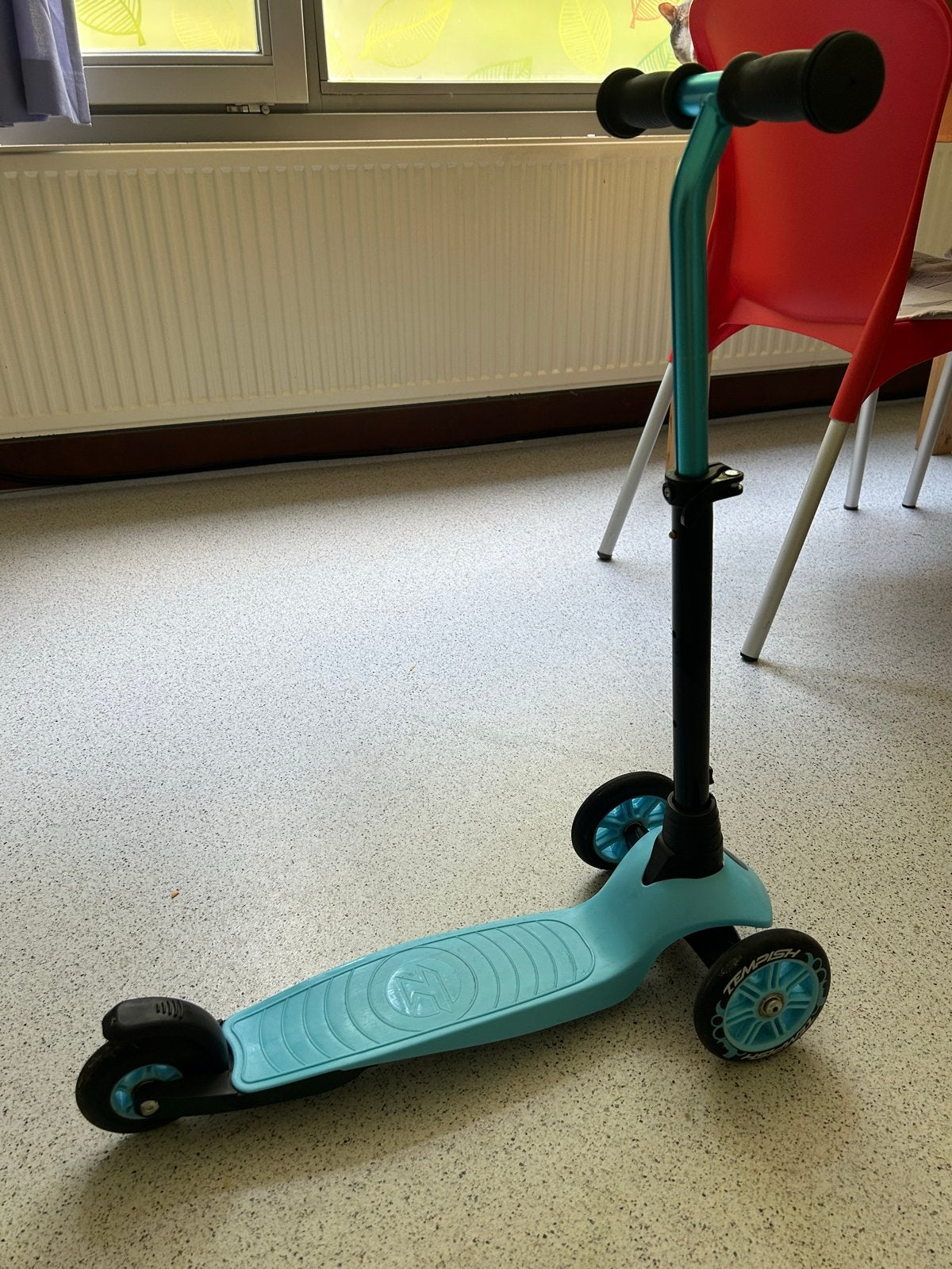Kinderstep met 3 wielen - Blauw/Zwart, Ophalen of Verzenden, Gebruikt, Gewone step