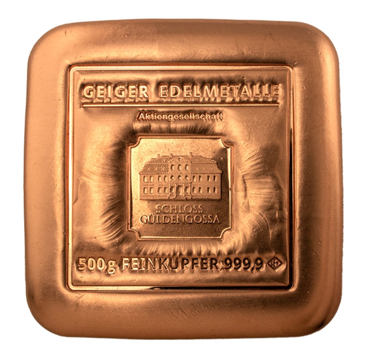 Geiger koper bar van 500 gram,, Ophalen of Verzenden, Koper