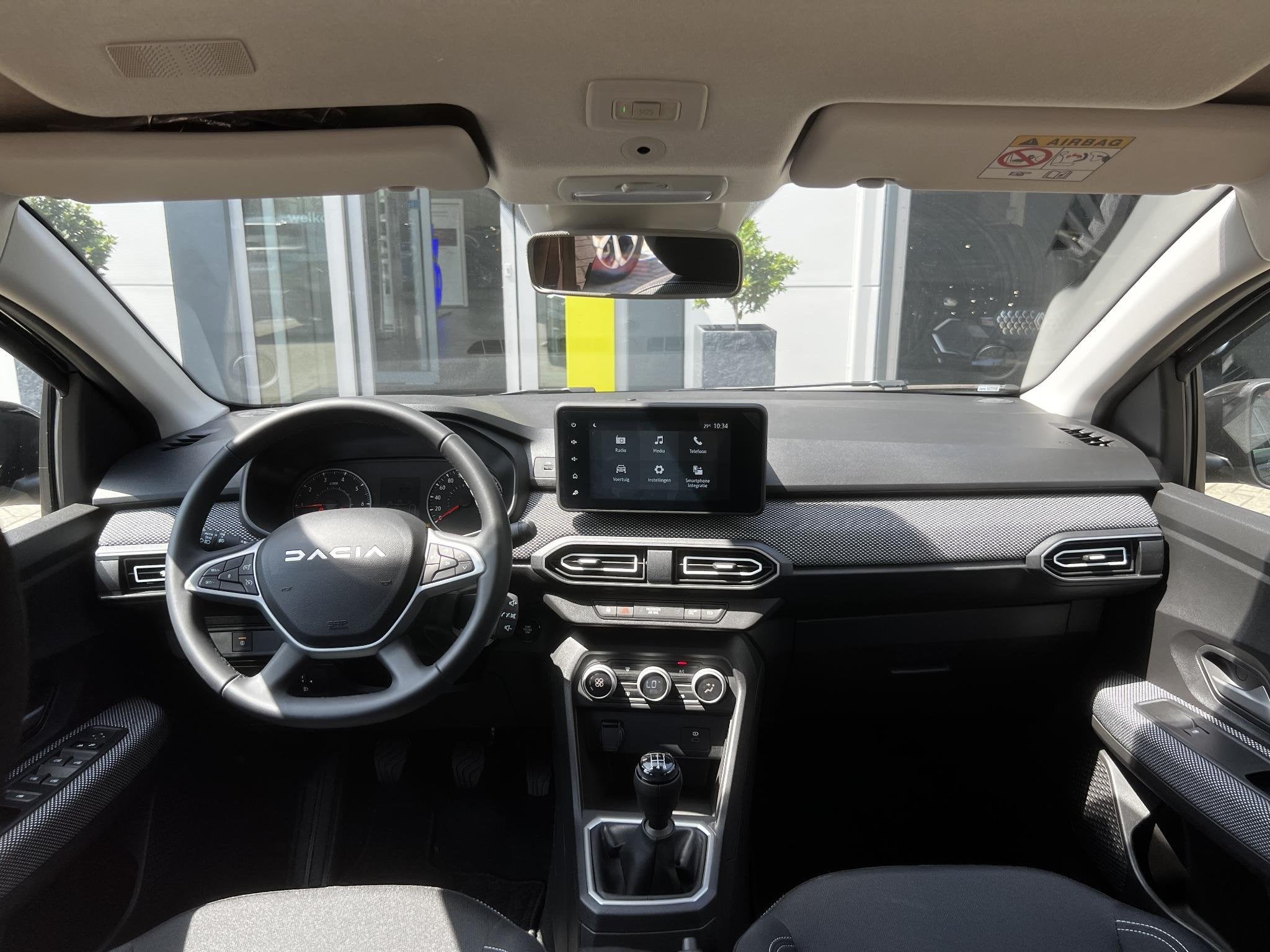 Dacia Sandero 1.0 TCe 90 Journey | Nieuwe auto | Camera | LM, Auto's, Dacia, Stof, Met garantie (alle), Zwart, Origineel Nederlands