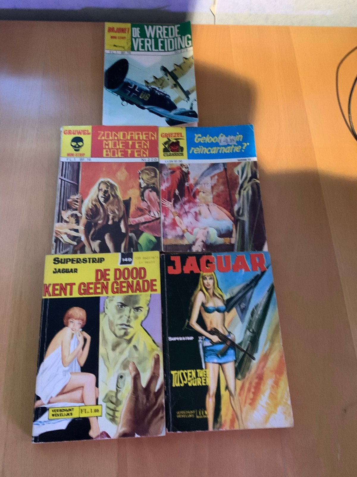 Vintage Stripboeken Collectie: Gruwel, Jaguar, De Wrede Verl, Meerdere stripboeken, Ophalen of Verzenden, Gelezen