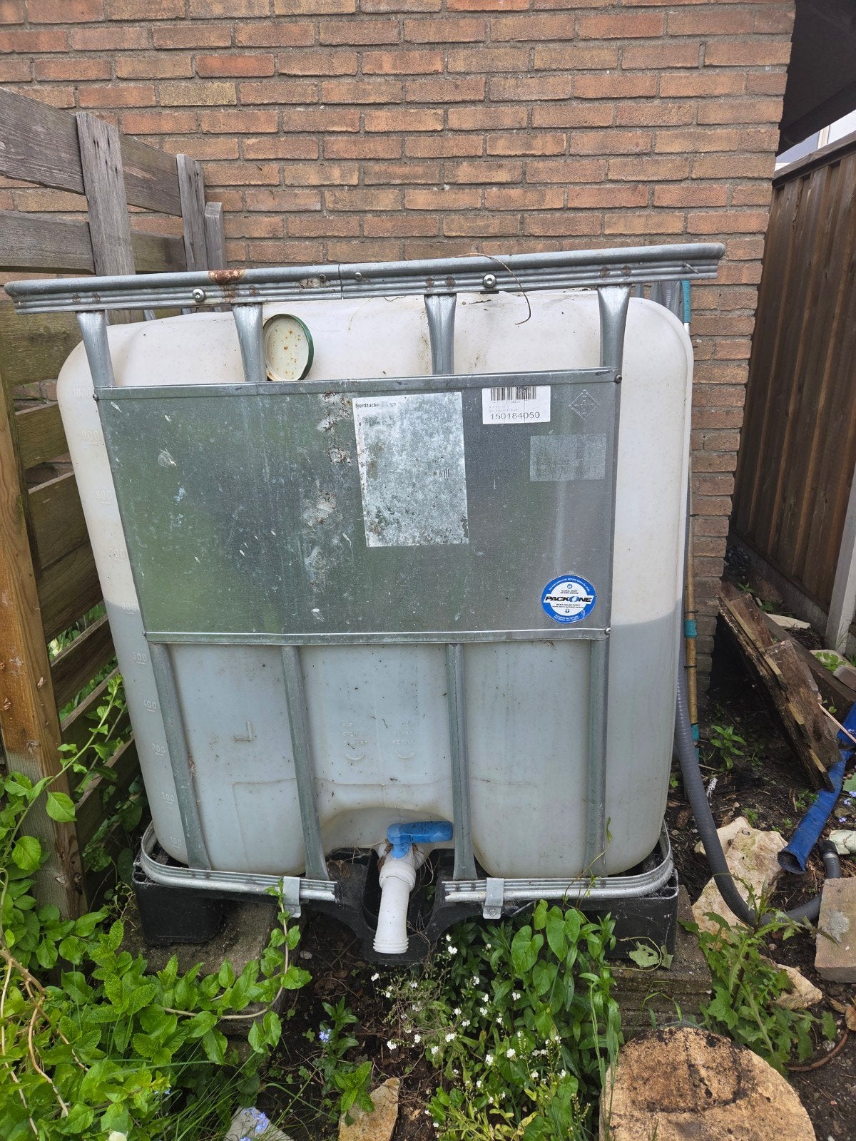 Watertank 1000 liter IBC container, Tuin en Terras, Overige Tuin en Terras, Ophalen of Verzenden, Gebruikt
