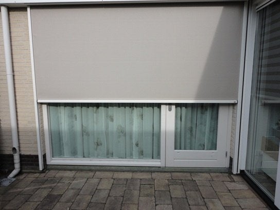 Elektrische Screen, Tuin en Terras, Zonneschermen, Ophalen, Gebruikt, Elektrisch, 250 cm tot 450 cm
