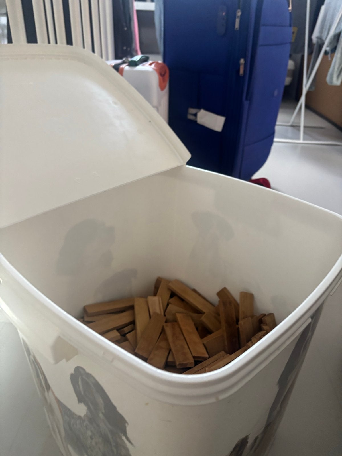 Kapla blokjes in emmer - ideaal voor knutselen/decoratie, Ophalen of Verzenden, Gebruikt