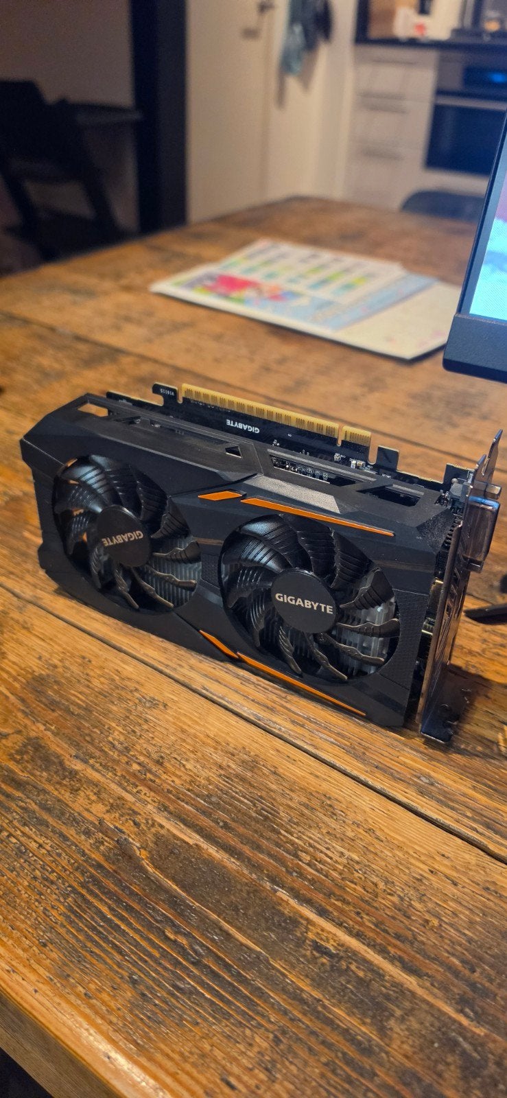 Gigabyte Nvidia GeForce GTX 1050 Ti Videokaart, Computers en Software, Videokaarten, PCI-Express 3, Gebruikt, HDMI, Ophalen of Verzenden