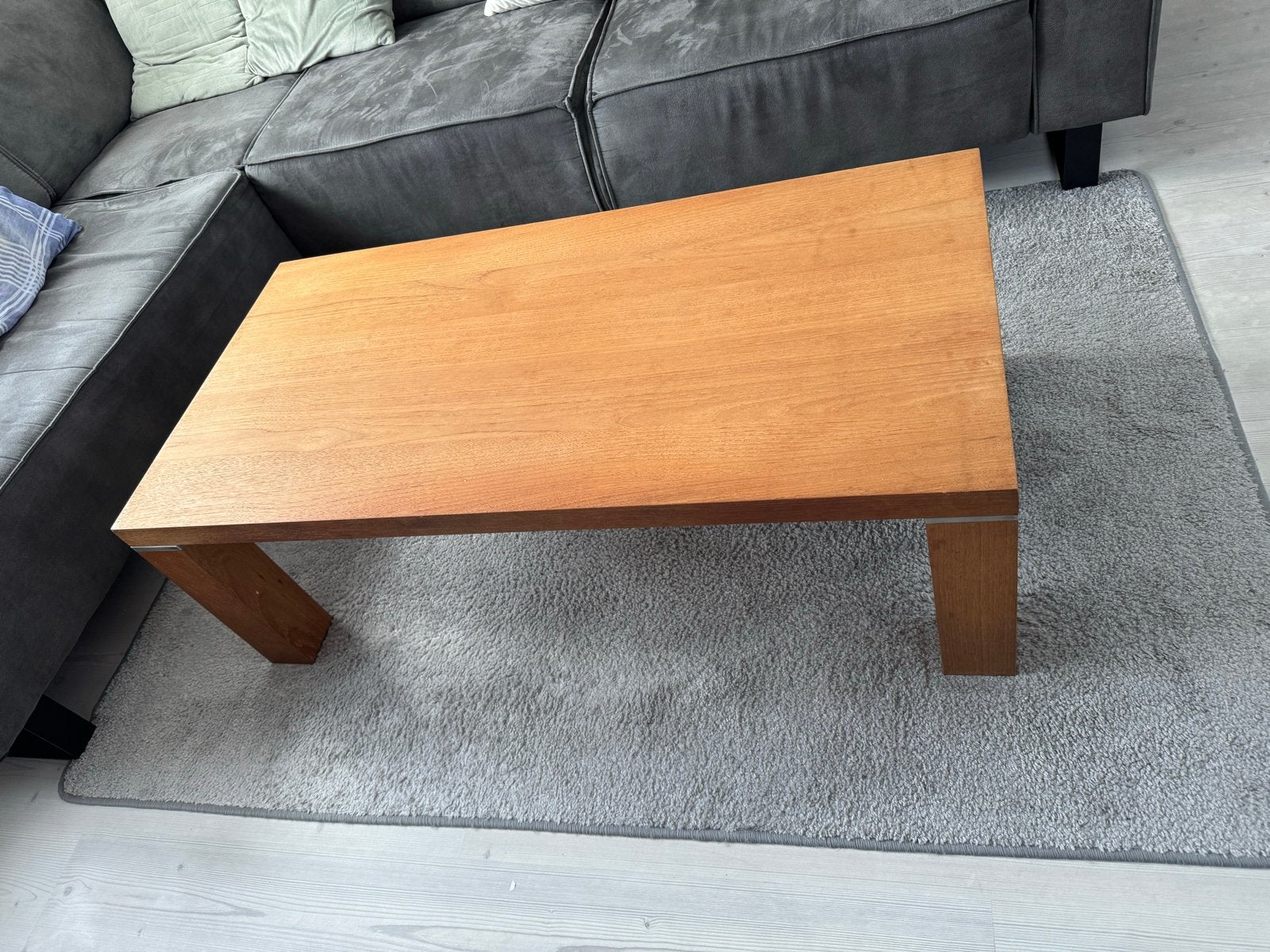 Mooie zware salontafel - Eenvoudig te repareren, Ophalen, Gebruikt, Rechthoekig, Overige houtsoorten