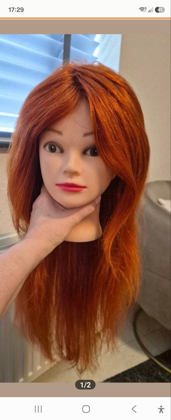 Lace wig echt haar haarwerk pruik, Verzenden, Nieuw, Pruik of Haarverlenging