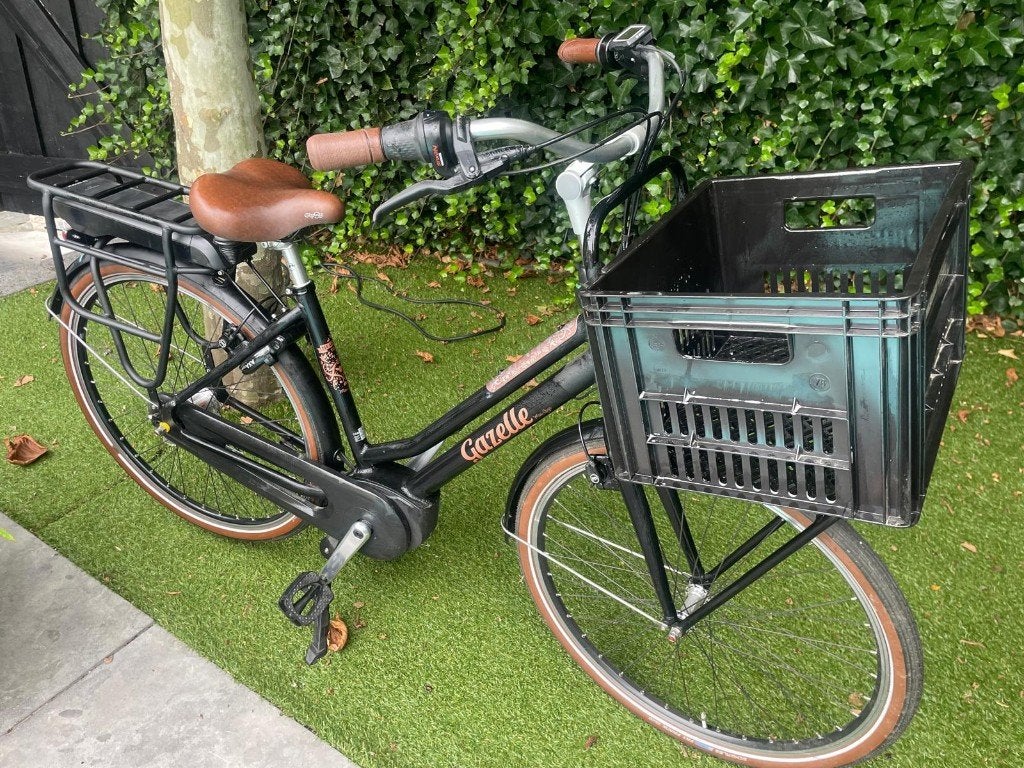 Nieuwe Gazelle elektrische dames fiets met mand., Ophalen, Nieuw, 51 tot 55 cm, 50 km per accu of meer