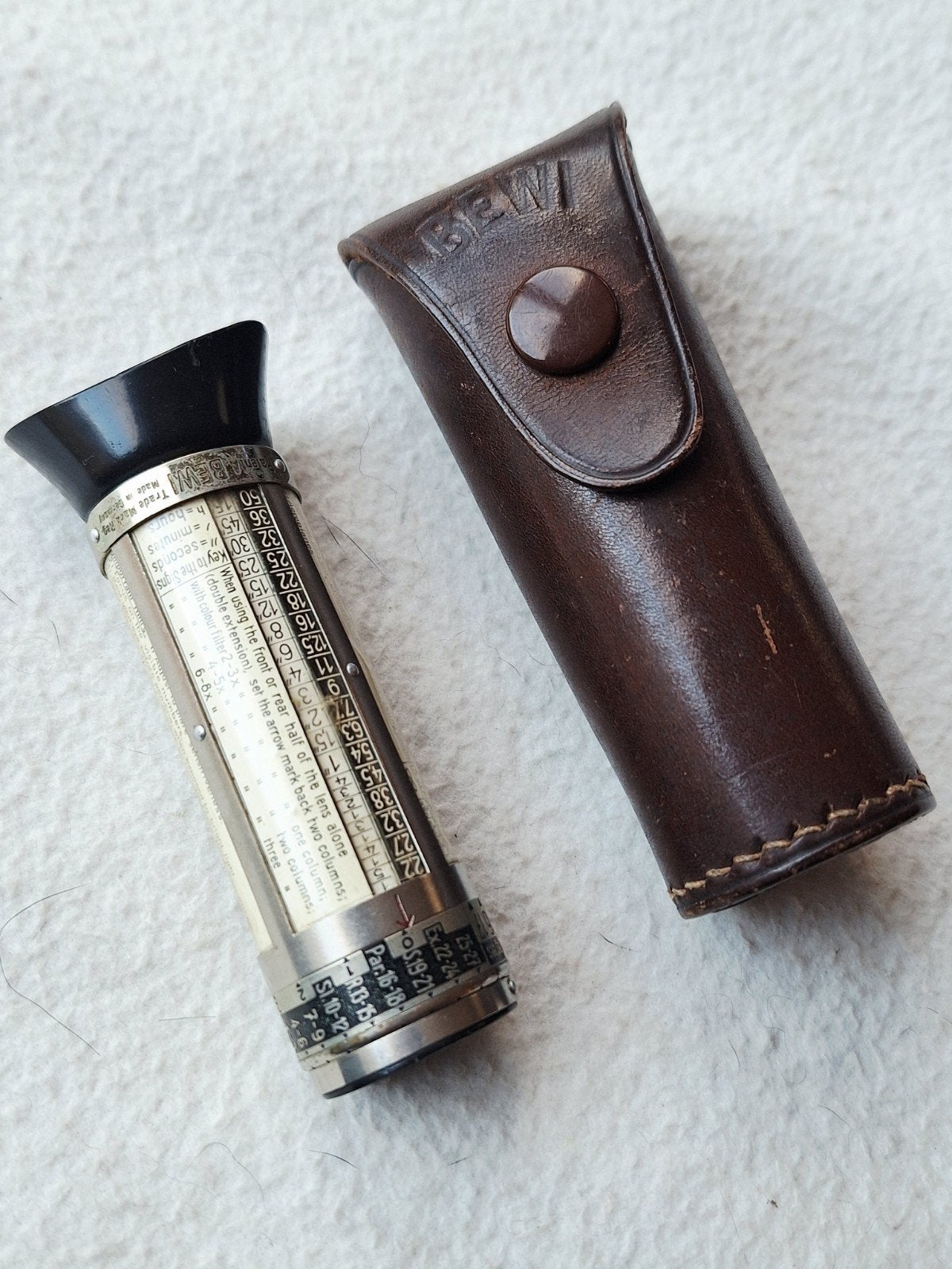Vintage BEWI Belichtingsmeter met Leren Hoesje, Ophalen of Verzenden