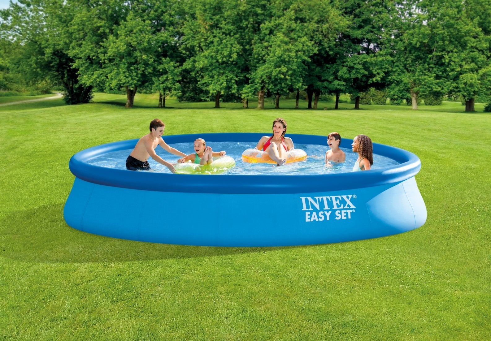 Intex Easy Set Opzetzwembad - Rond, 457x84 cm, Tuin en Terras, Zwembaden, Ophalen, 80 tot 120 cm, Rond, 300 cm of meer