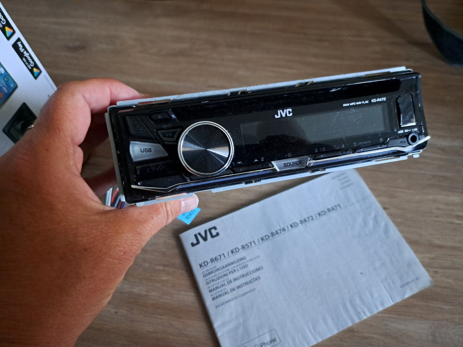 JVC KD-R671 Autoradio met USB en CD-speler, Auto diversen, Autoradio's, Ophalen of Verzenden, Zo goed als nieuw