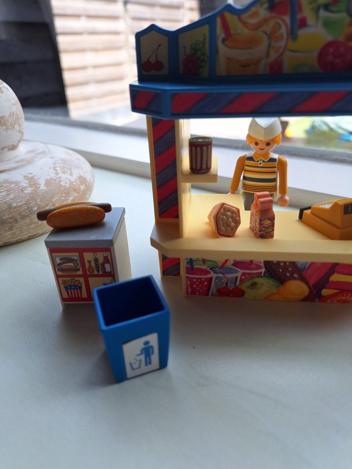 Playmobil snackkraam met figuur en accessoires, Ophalen, Gebruikt, Jongen of Meisje