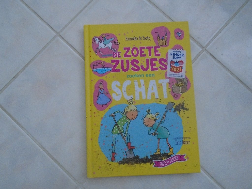 de zoete zusjes zoeken een schat, hanneke de zoete, Boeken, Ophalen of Verzenden, Zo goed als nieuw, Hanneke de Zoete