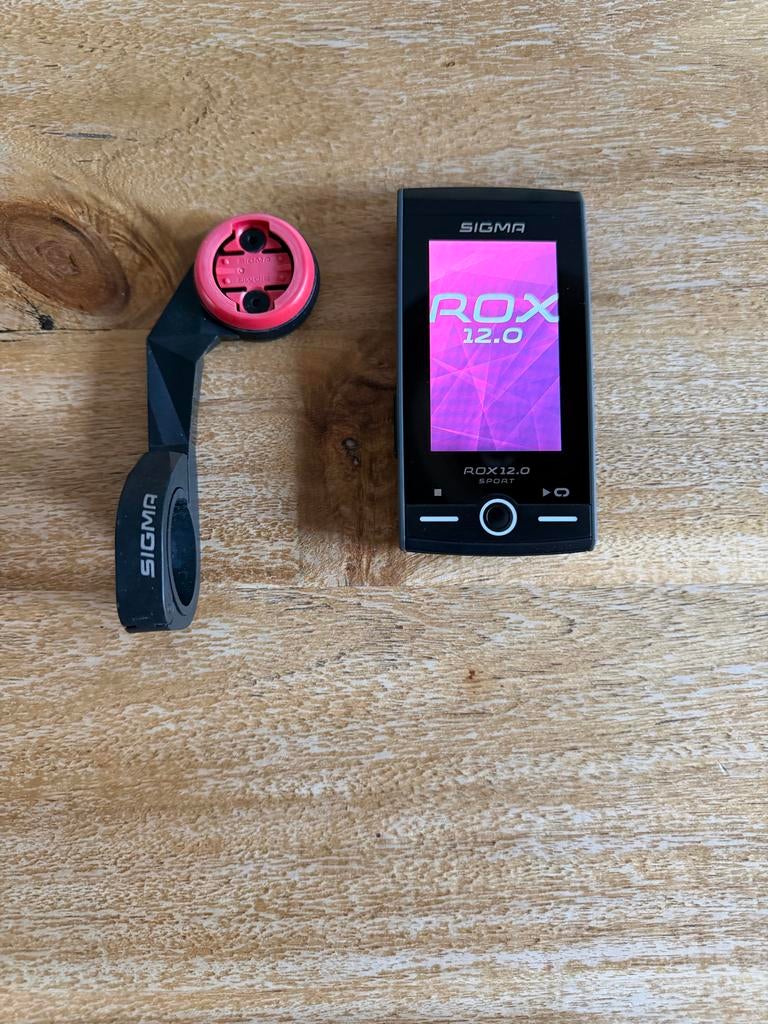 Sigma Rox 12.0 GPS fietscomputer met sensoren, Ophalen of Verzenden, Draadloos, Zo goed als nieuw